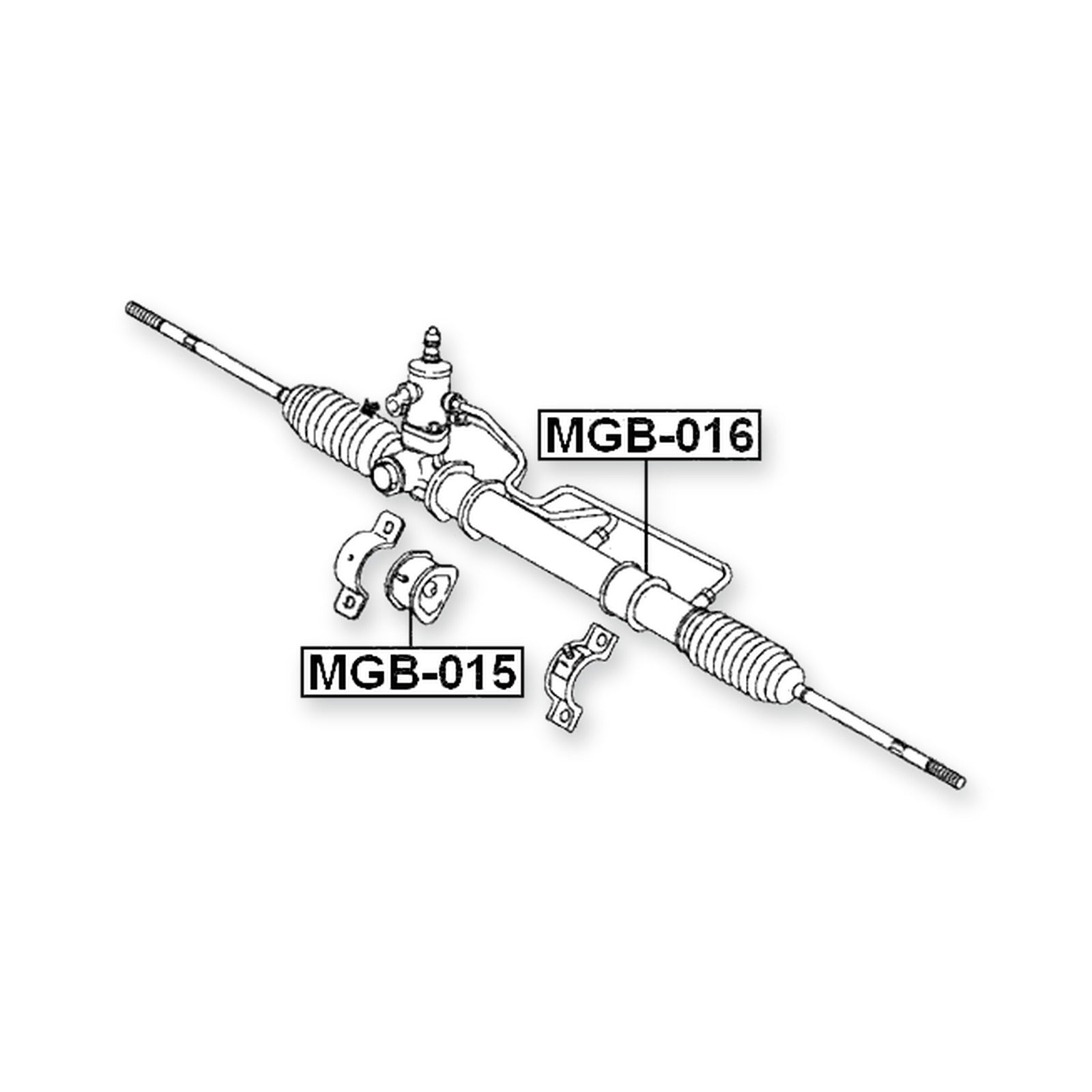 Mitsubishi Colt/Lancer Grommet Steering Rack Housing