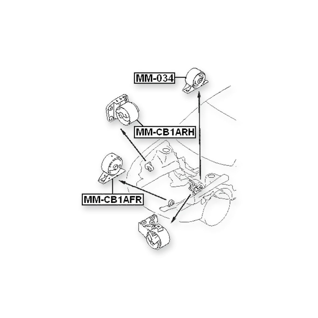 Mitsubishi Colt/Lancer Rear Engine Mount At