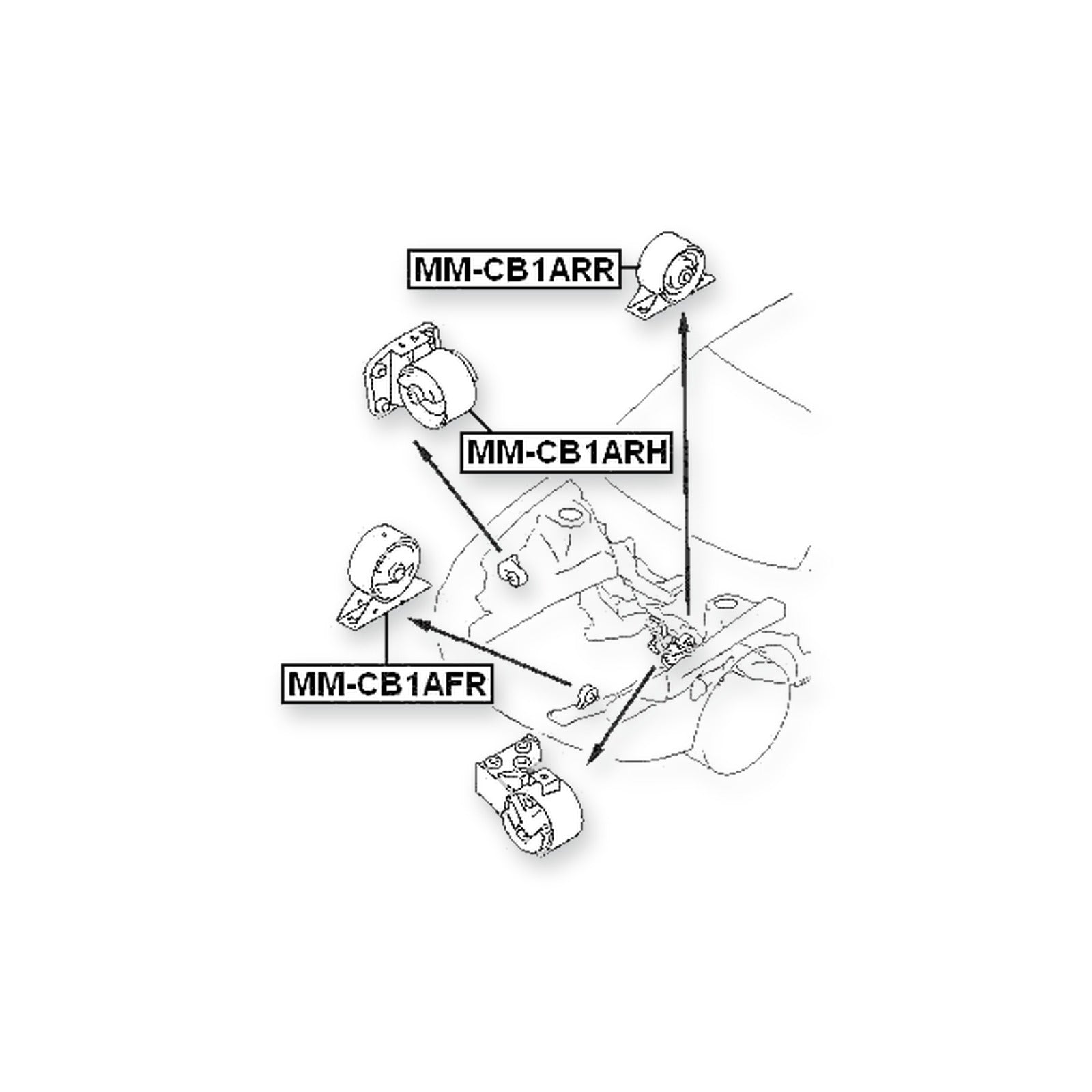 Chrysler Import Front Engine Mount Mt