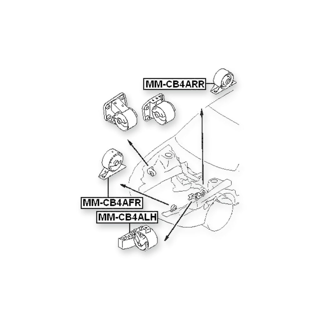 Mitsubishi Colt/Lancer Front Left Engine Mount At