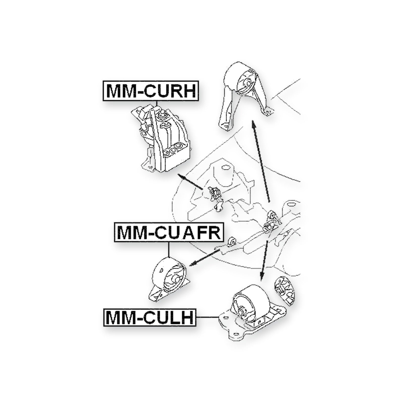 Mitsubishi Airtrek Front Engine Mount At