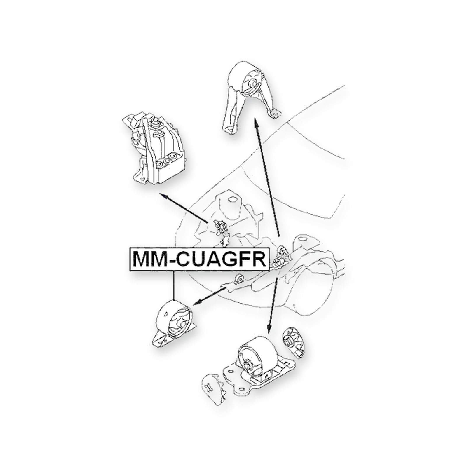 Mitsubishi Airtrek Front Engine Mount At
