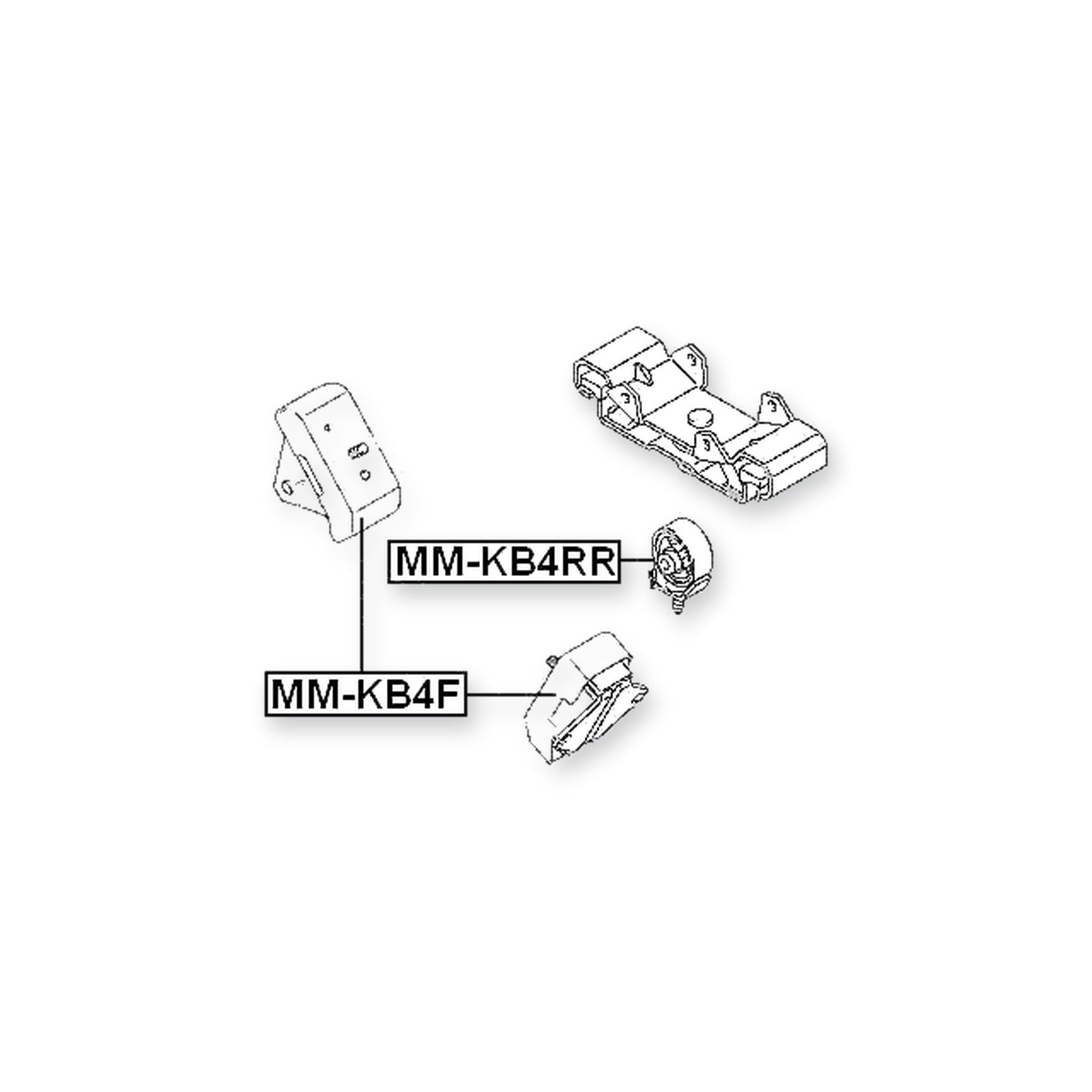 Mitsubishi L200 Front Engine Mount At/Mt