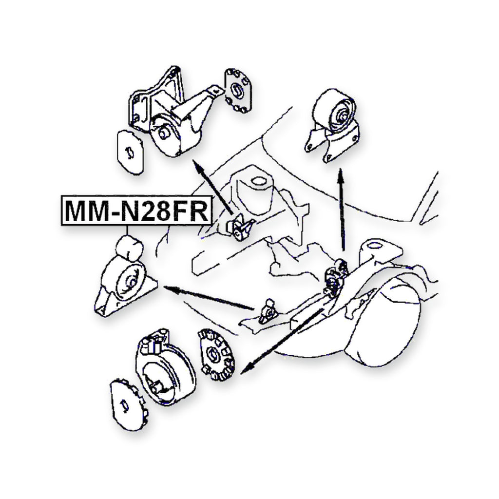 Mitsubishi Chariot Front Engine Mount