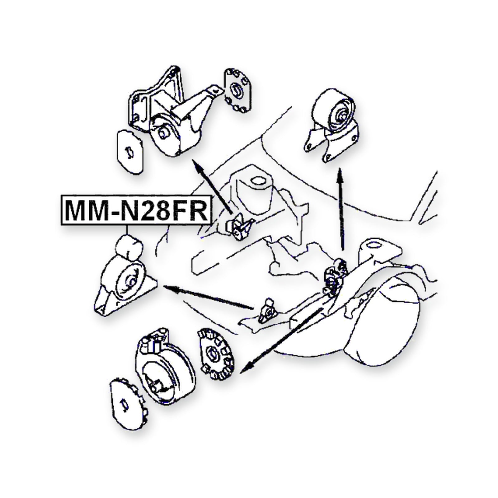 Mitsubishi Chariot Front Engine Mount