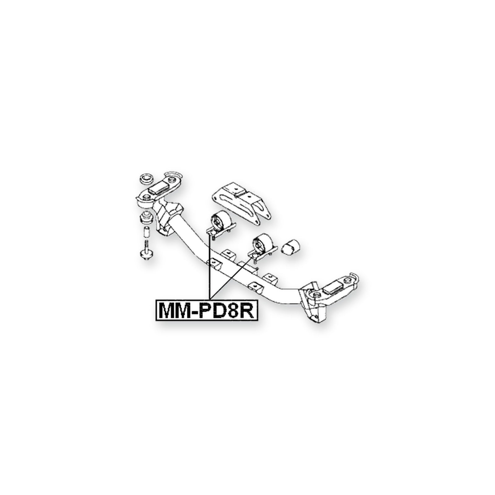 Mitsubishi Delica PD4W/PD6W/PD8W Rear Engine Mount