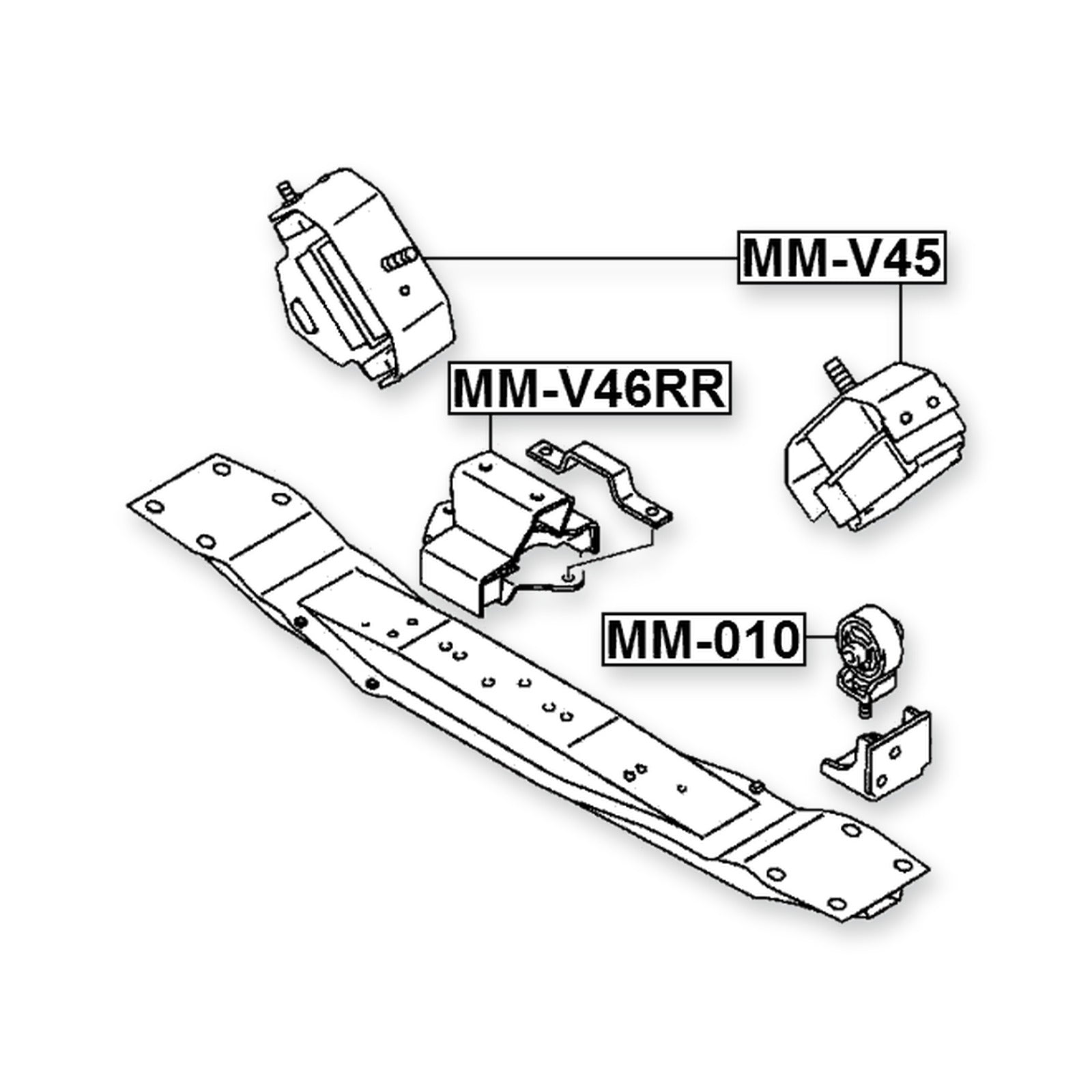 Mitsubishi Pajero Rear Engine Mount