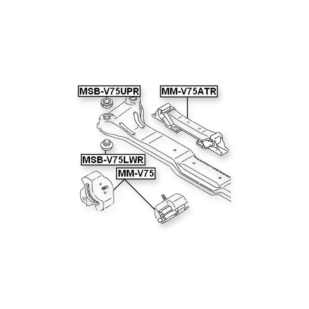 Mitsubishi Montero Rear Engine Mount At