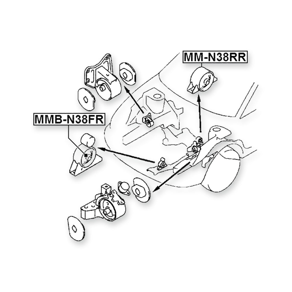 Chrysler Import Front Engine Mount Bushing