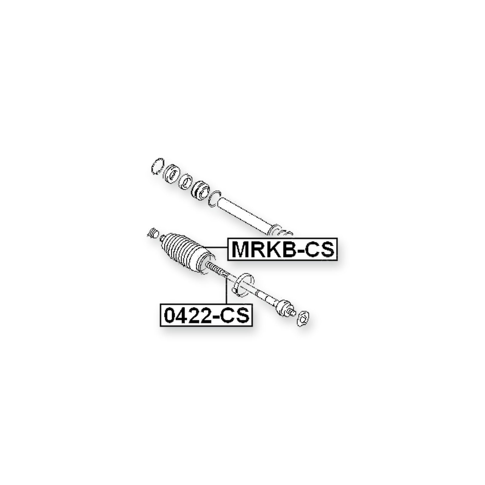 Mitsubishi Dingo CQ2A Front Steering Gear Boot