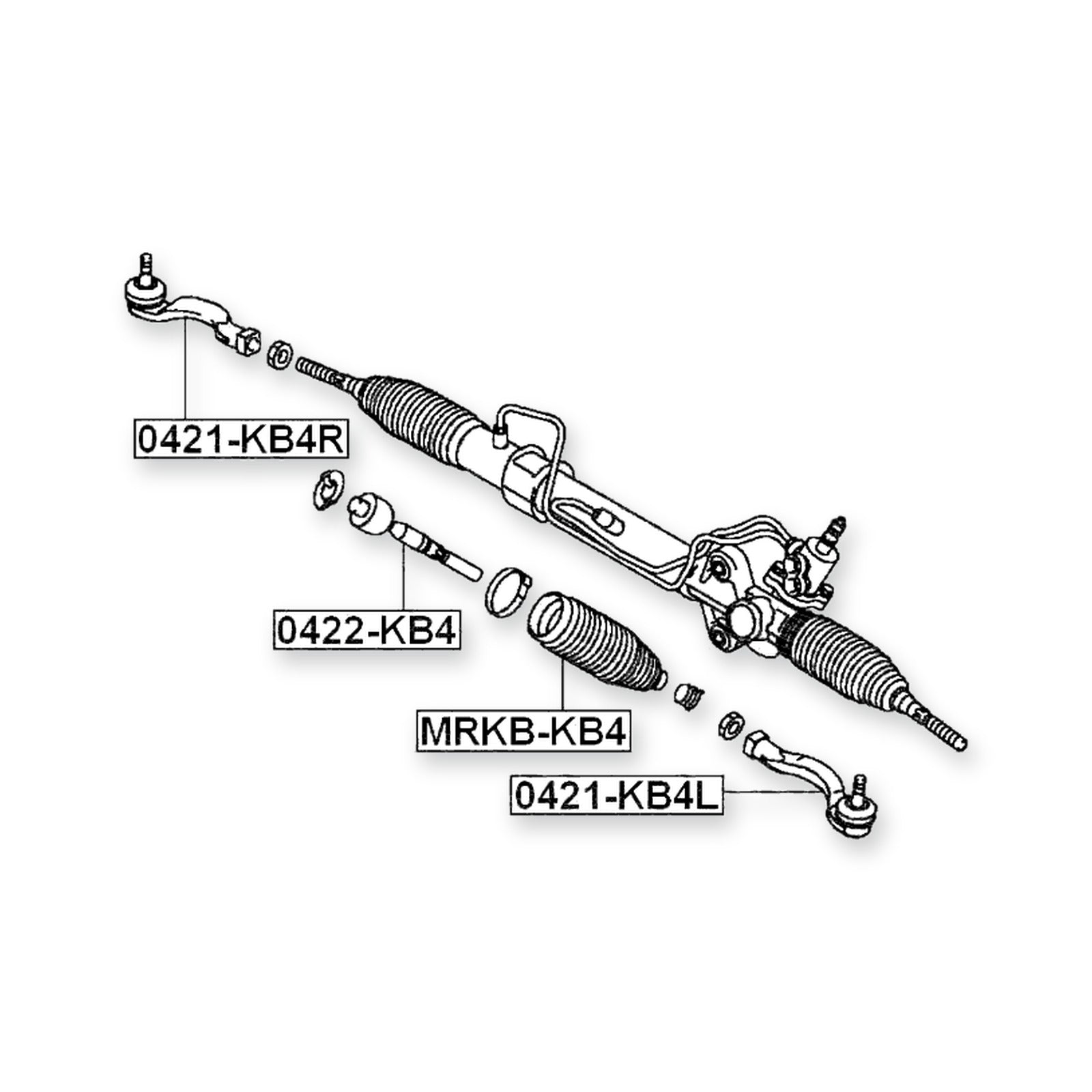 Mitsubishi L200 Front Steering Gear Boot