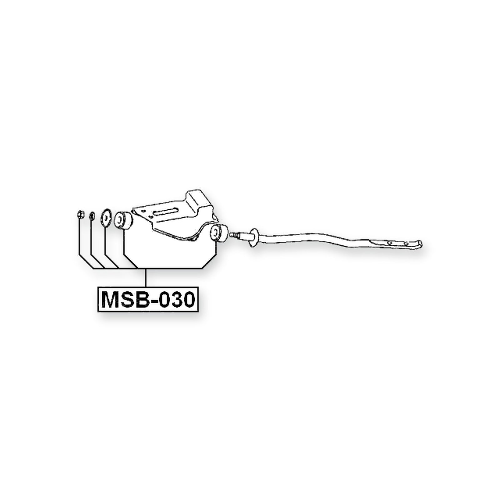 Mitsubishi Pajero Front Lower Strut Rod Cushion Kit