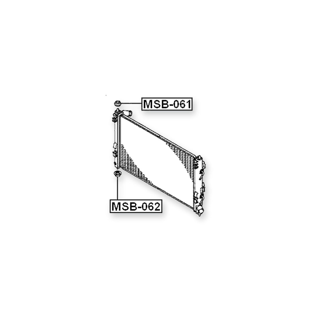Peugeot 4007 Lower Mount Rubber Radiator 2007-2012