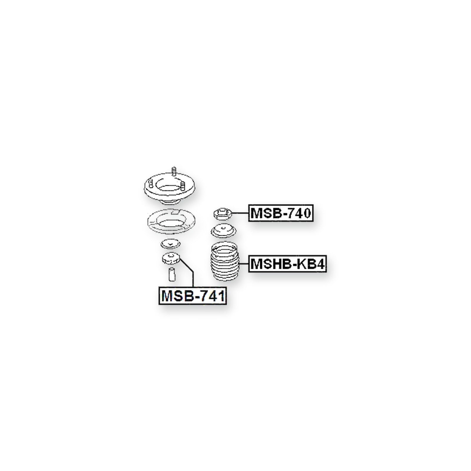 Mitsubishi L200 Front Lower Shock Absorber Bushing