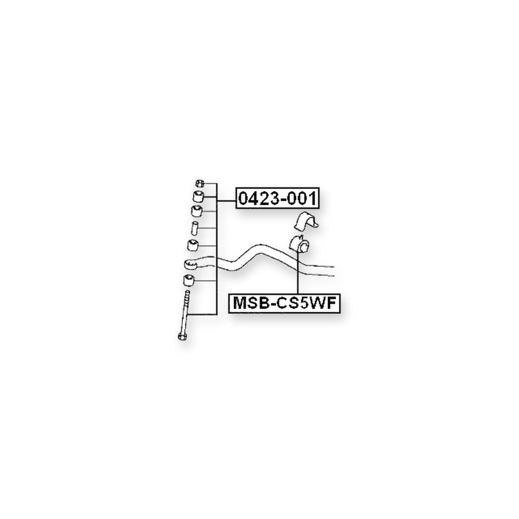 Mitsubishi Airtrek Front Stabilizer Bar Bush D25