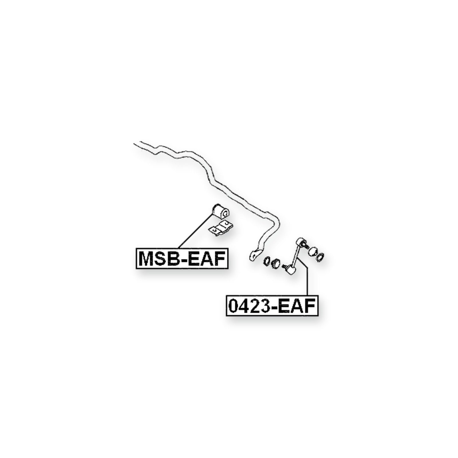Mitsubishi Galant EA1-7A Front Stabilizer Bar Bush D18