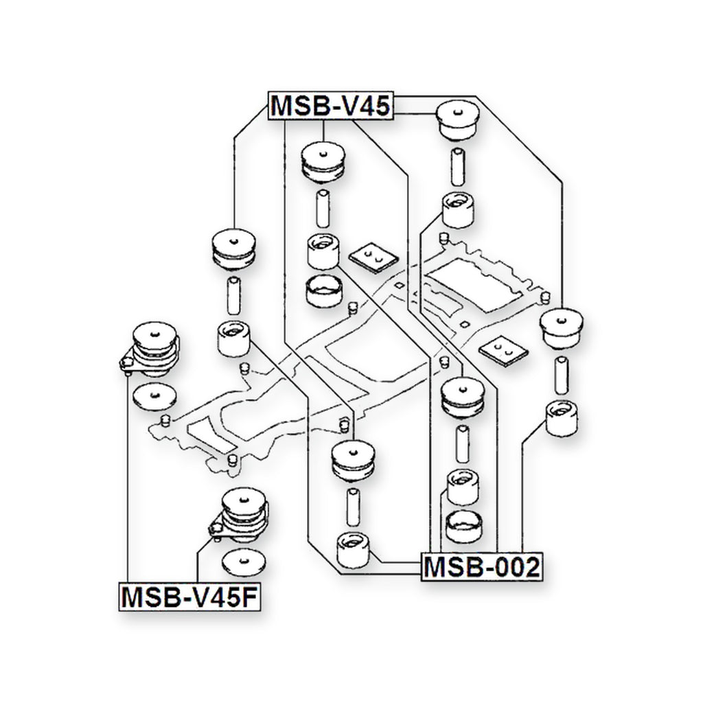 Mitsubishi Montero Front Subframe Cushion