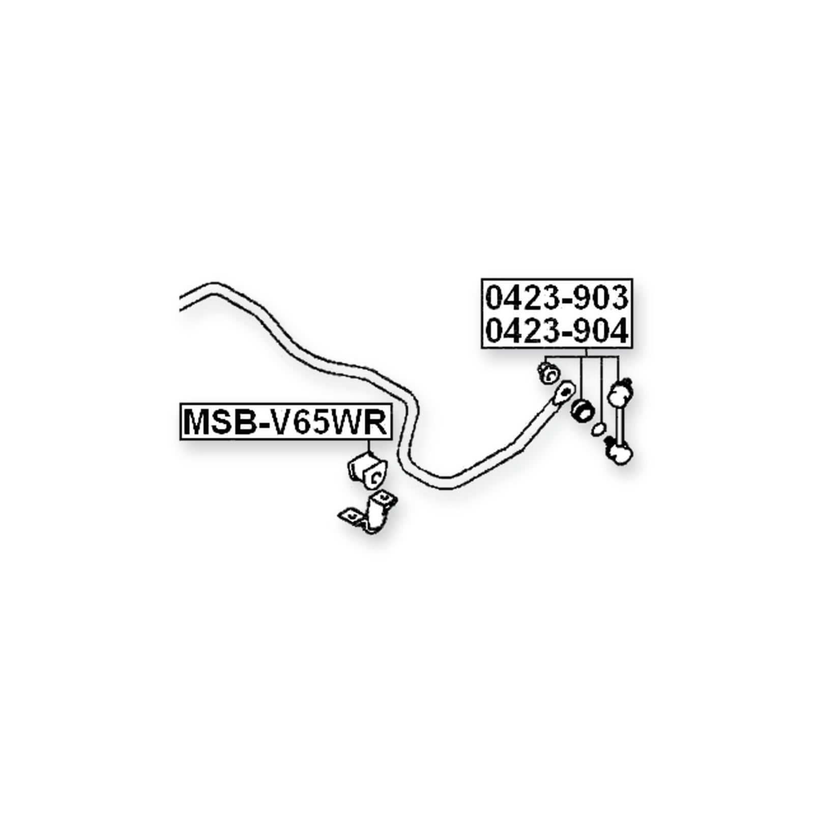 Mitsubishi Pajero Iii/Montero V65 Rear Stabilizer Bar Bush D27
