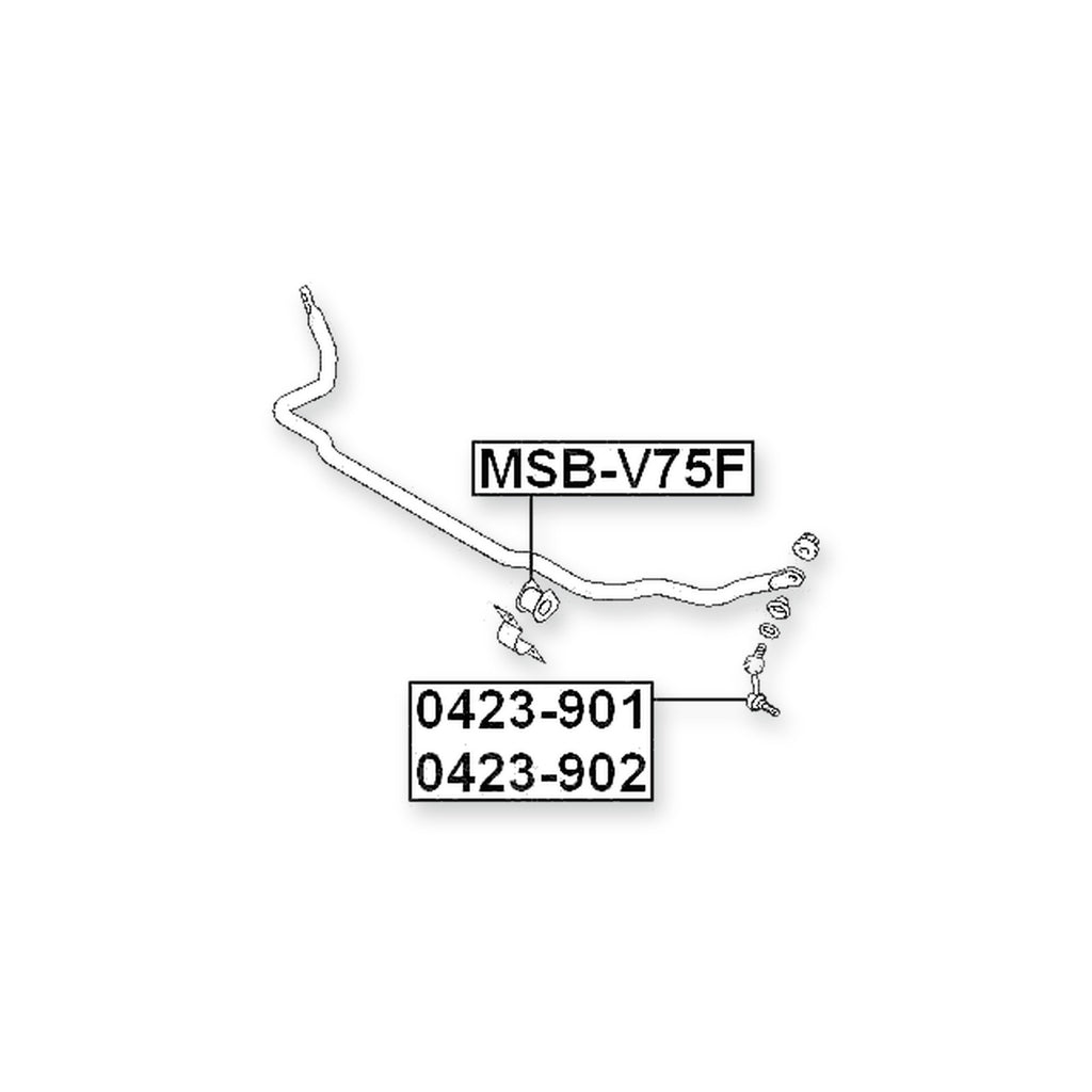 Mitsubishi Montero Front Stabilizer Bar Bush D30