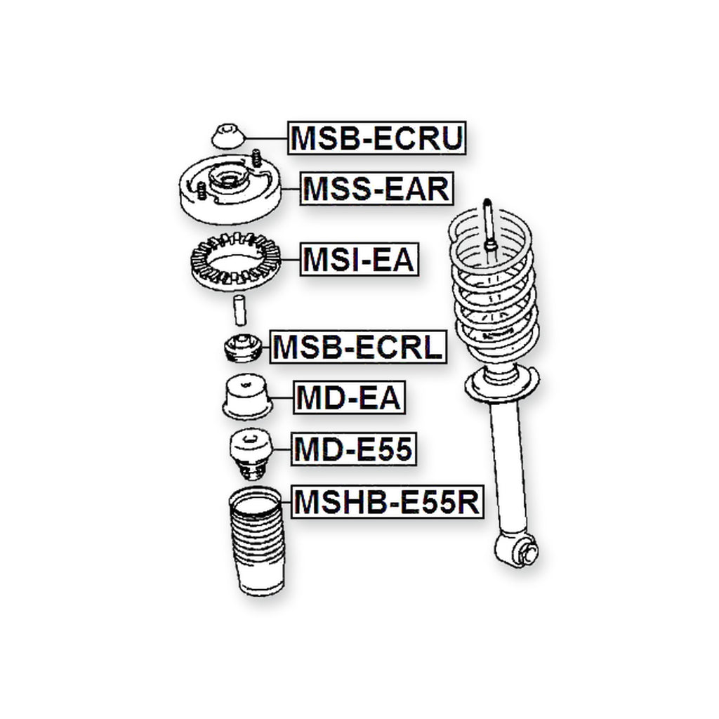 Chrysler Avenger/ Talon/ Sebrin Rear Upper Spring Seat