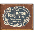 Nostalgia Signs Ford Motor Company Detroit Michigan Metal Sign Reproduction