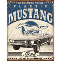 Nostalgia Signs Ford Classic Mustang Metal Sign Reproduction 32cm x 41cm