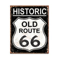 Nostalgia Signs Historic Old Route 66 Metal Sign Reproduction 32cm x 41cm