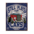 Nostalgia Signs Still Playing with Cars Metal Sign Reproduction 41cm x 32cm