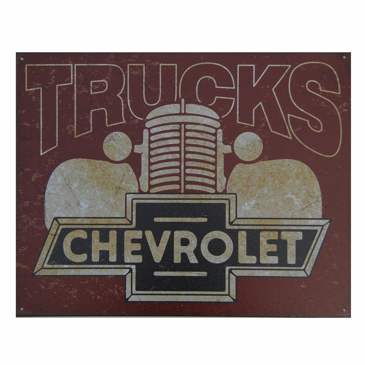 Nostalgia Signs Chevrolet Trucks 40's era Metal Sign Reproduction 41cm x 32cm
