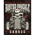 Nostalgia Signs Blood Sweat and Gears Busted Knuckle Garage Metal Sign