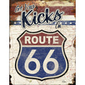 Nostalgia Signs Route 66 Get Your Kicks Metal Sign Reproduction 32cm x 41cm