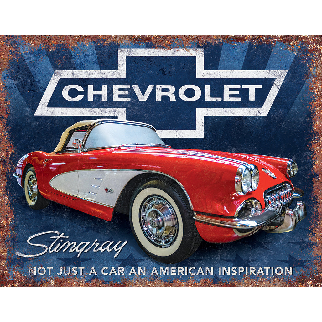 Nostalgia Signs Stingray Inspiration Metal Sign Reproduction 41cm x 32cm