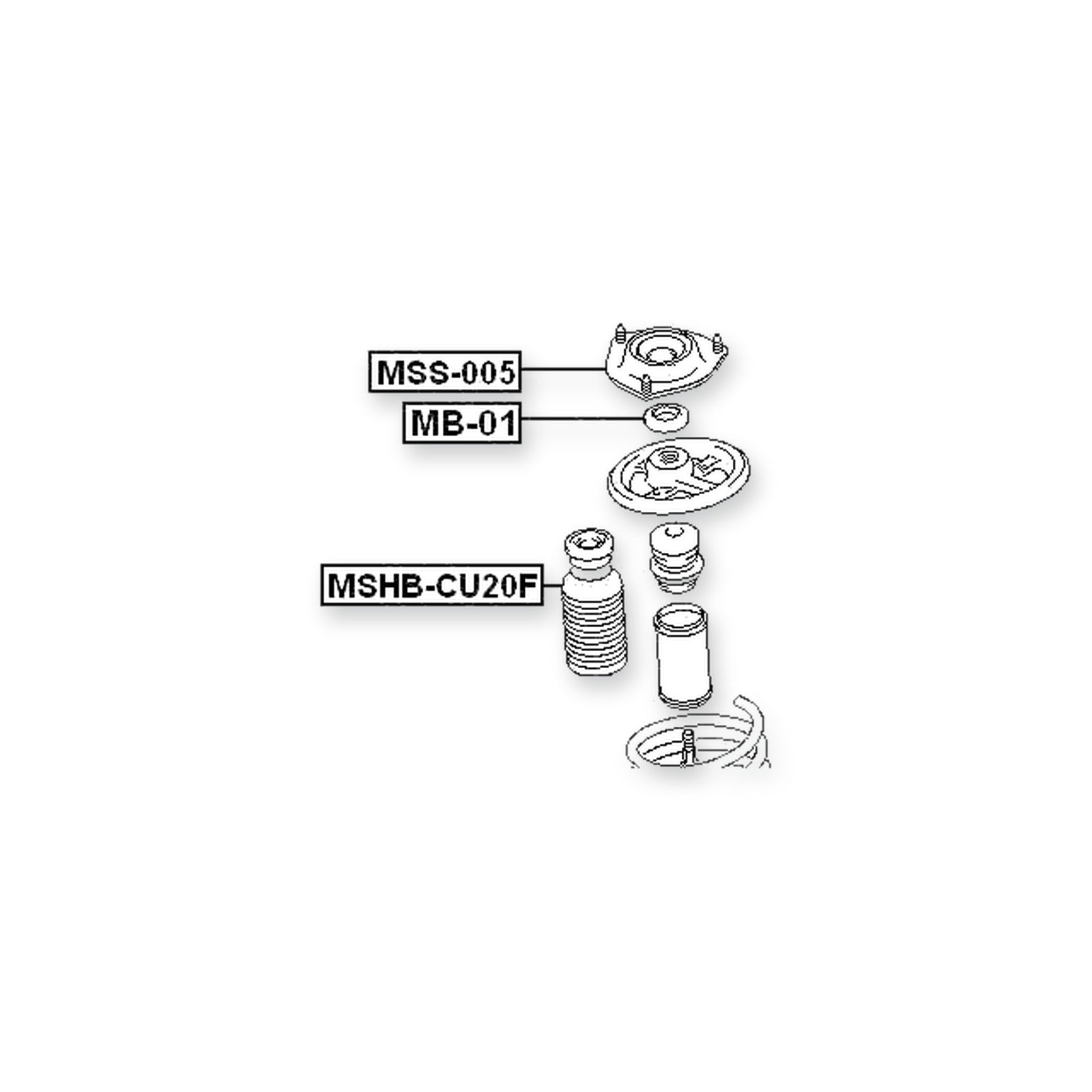 Mitsubishi Airtrek Front Shock Absorber Mounting