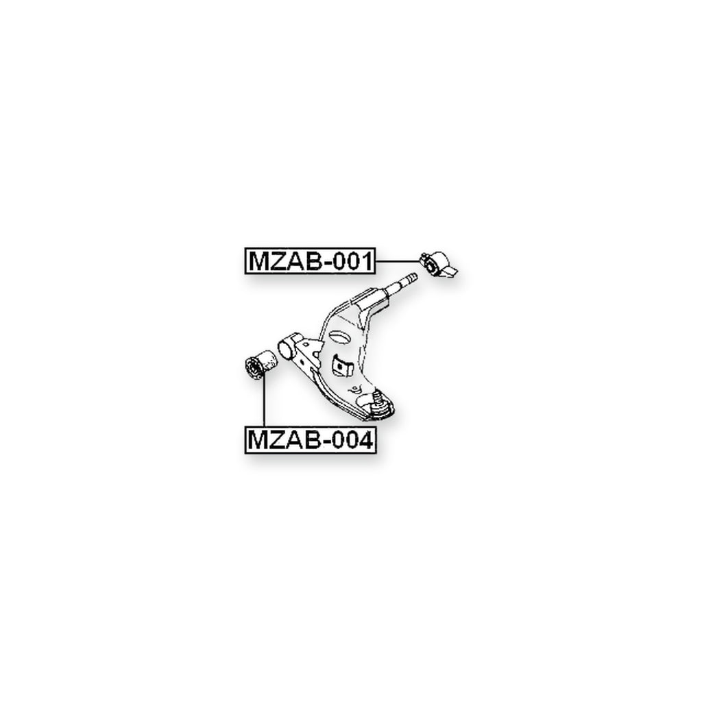 Mazda 626 Ge Front Lower Bushing, Control Arm