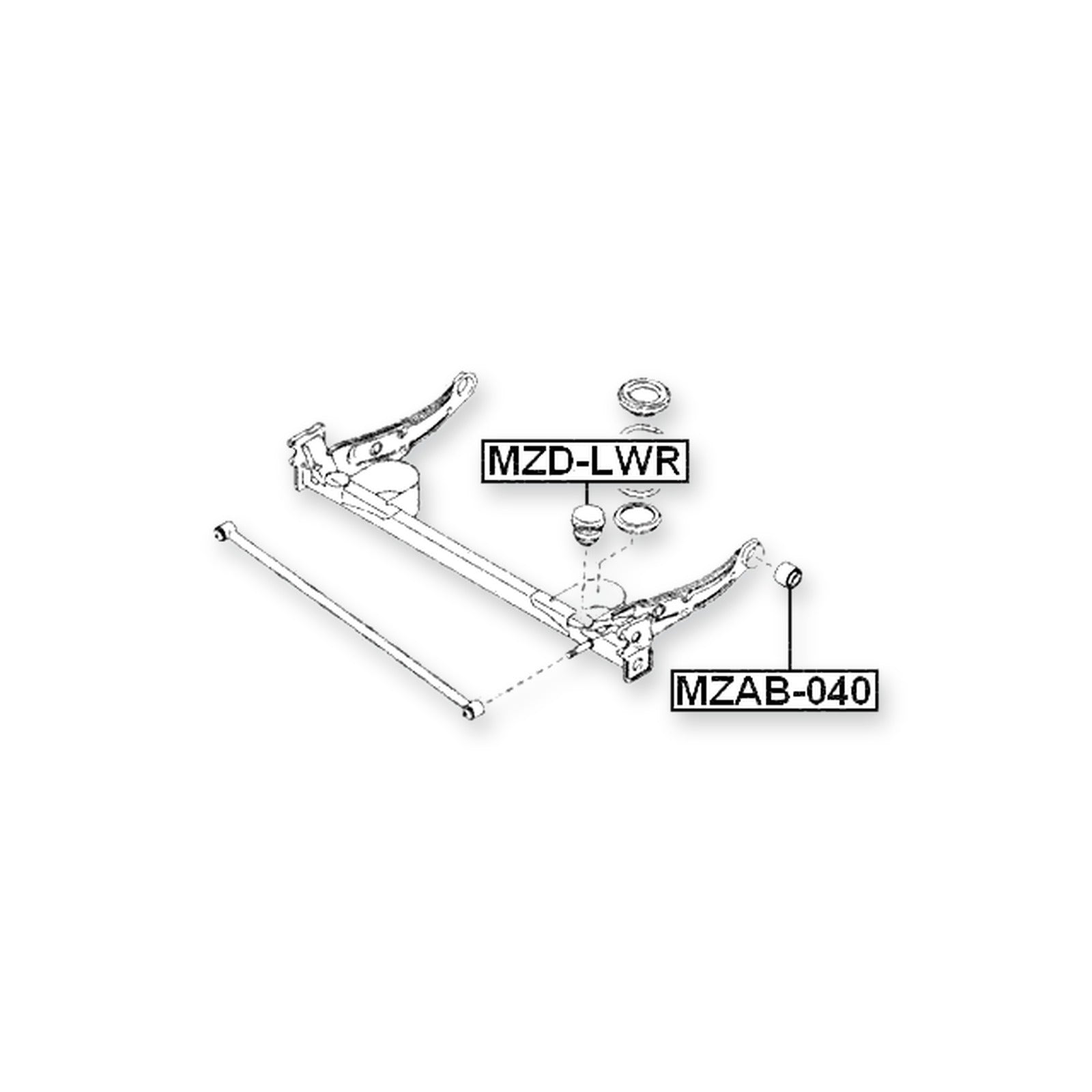 Mazda Mpv Lw Front Arm Bushing