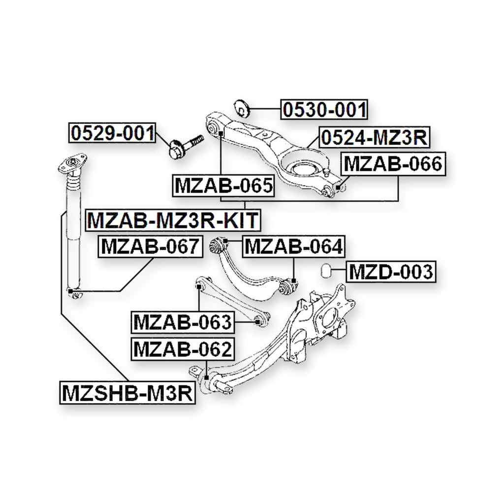 Ford C-Max Front Rod Bushing & More