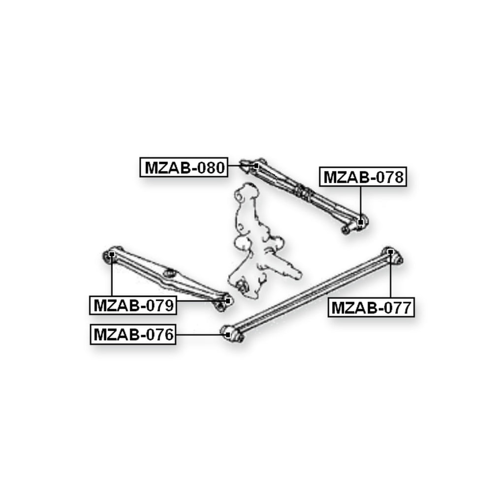 Mazda 323 Bg Front Trailing Rod Bushing