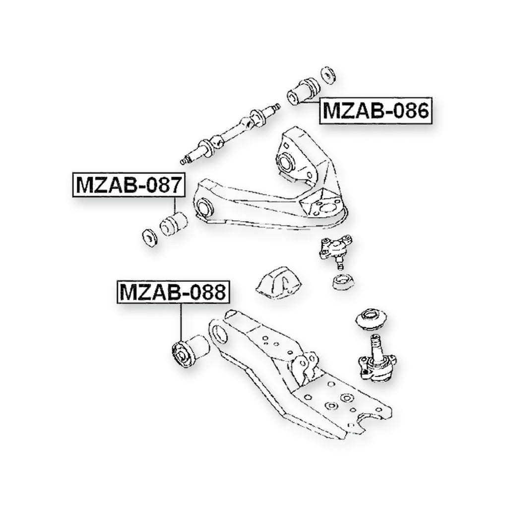 Nissan Vanette S20 Front Lower Bushing, Control Arm
