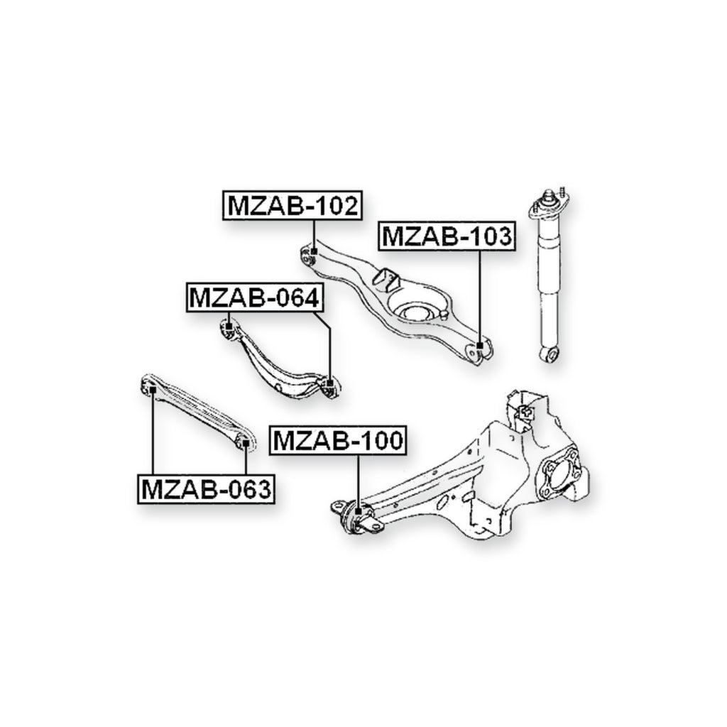 Ford C-Max Rear Lower Rod Bushing