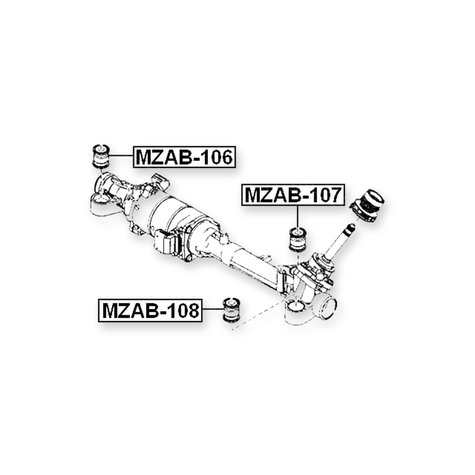 Mazda 6 Wagon Steering Rack Bushing