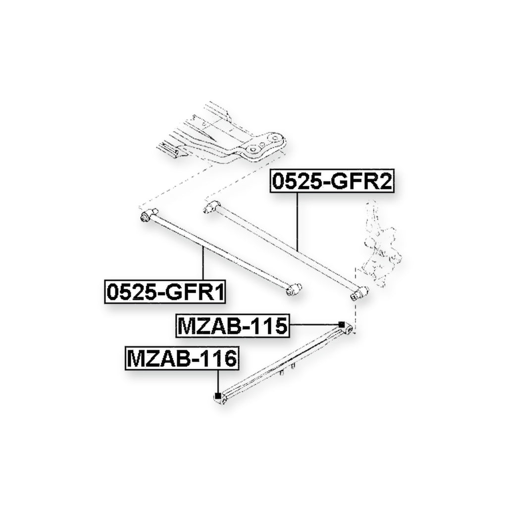 Mazda 323 Bj Front Trailing Rod Bushing