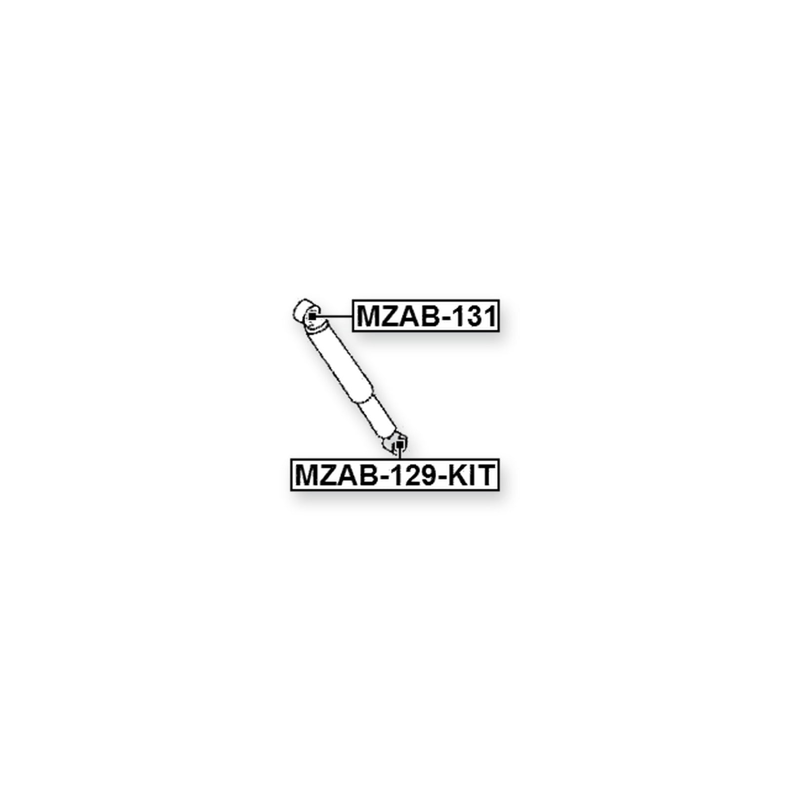 Mazda BT-50 Rear Bushing, Shock Absorber