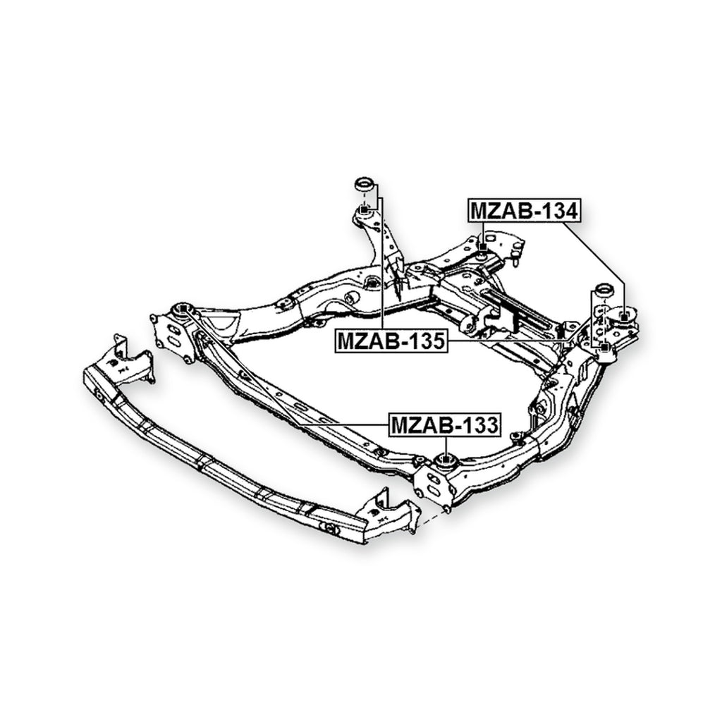 Mazda 6 Wagon Front Subframe Bushing