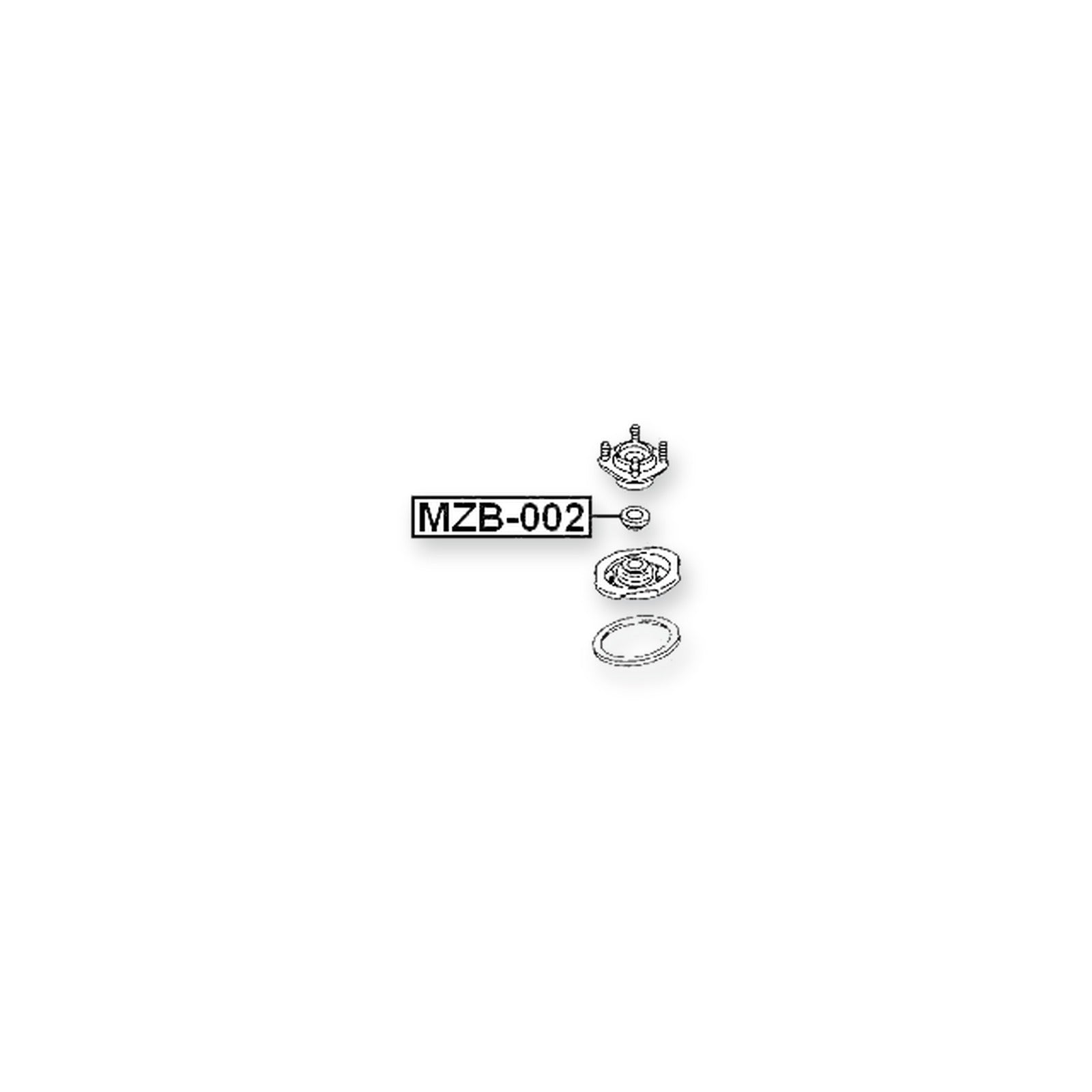Mazda 323F Front Shock Absorber Bearing