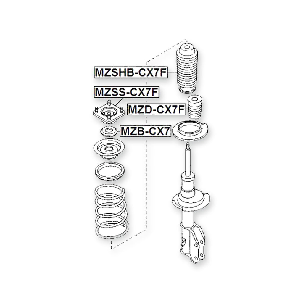 Mazda CX-7 Front Shock Absorber Bearing