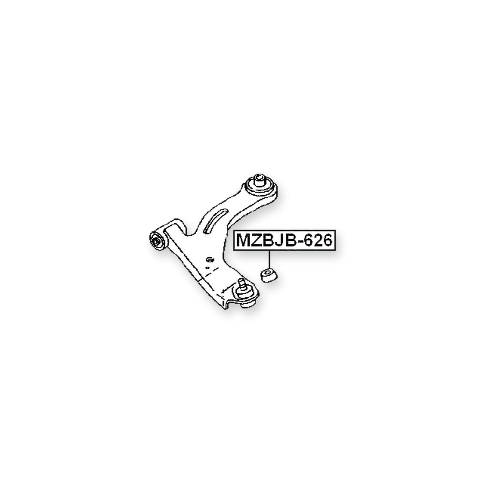 Nissan Lafesta B35 Front Lower Ball Joint Boot 34X23.6X17.5