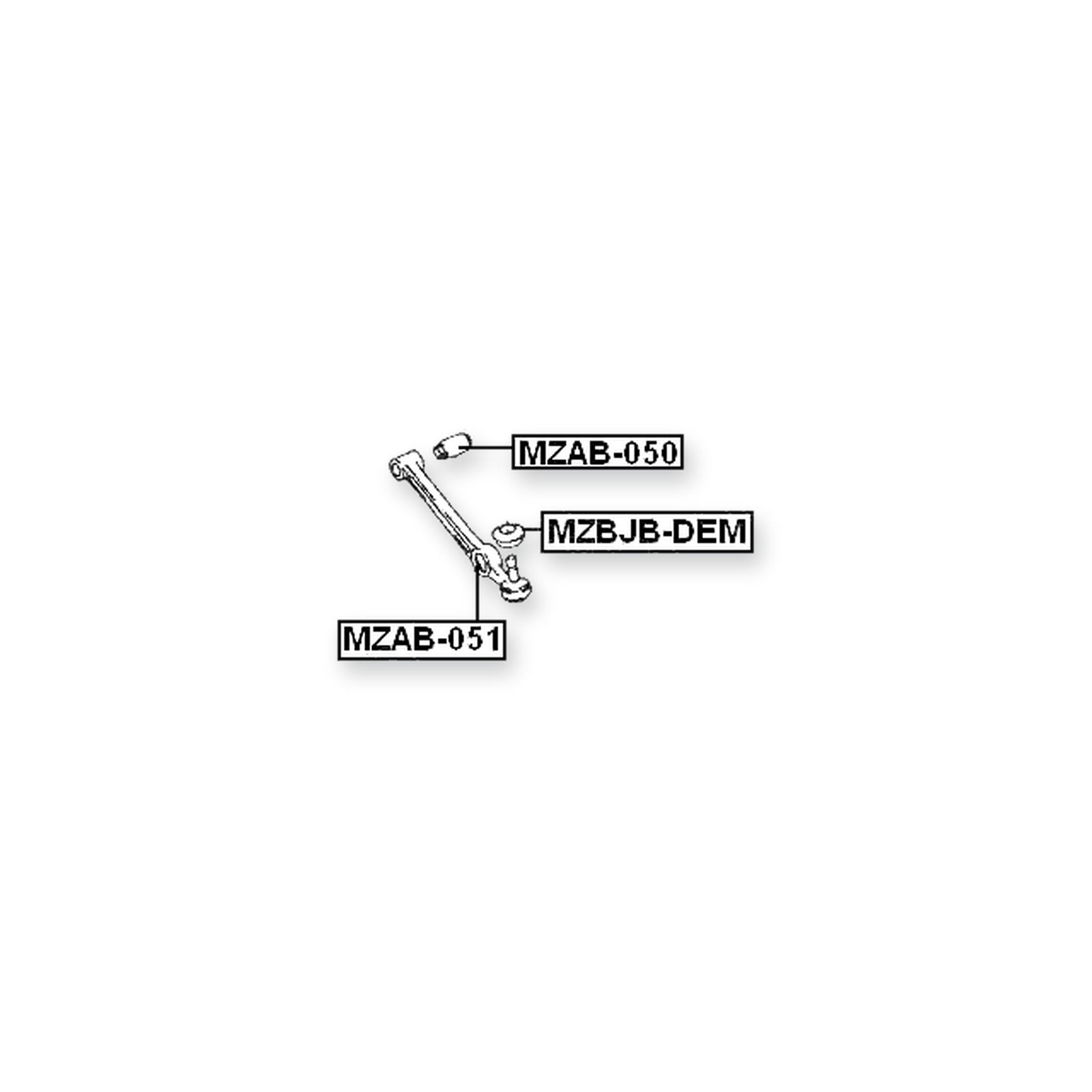 Mazda Demio Front Lower Control Arm Ball Joint Boot 34X25X15