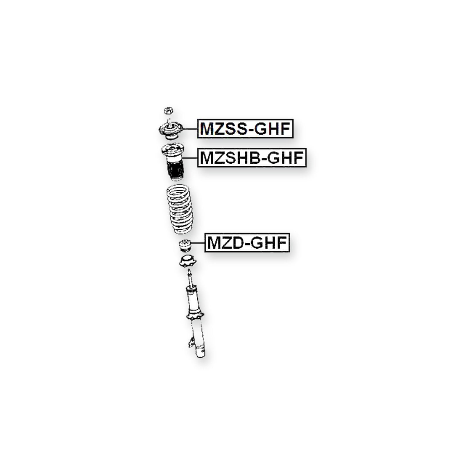 Mazda 6 Wagon Front Shock Absorber Jounce Bumper