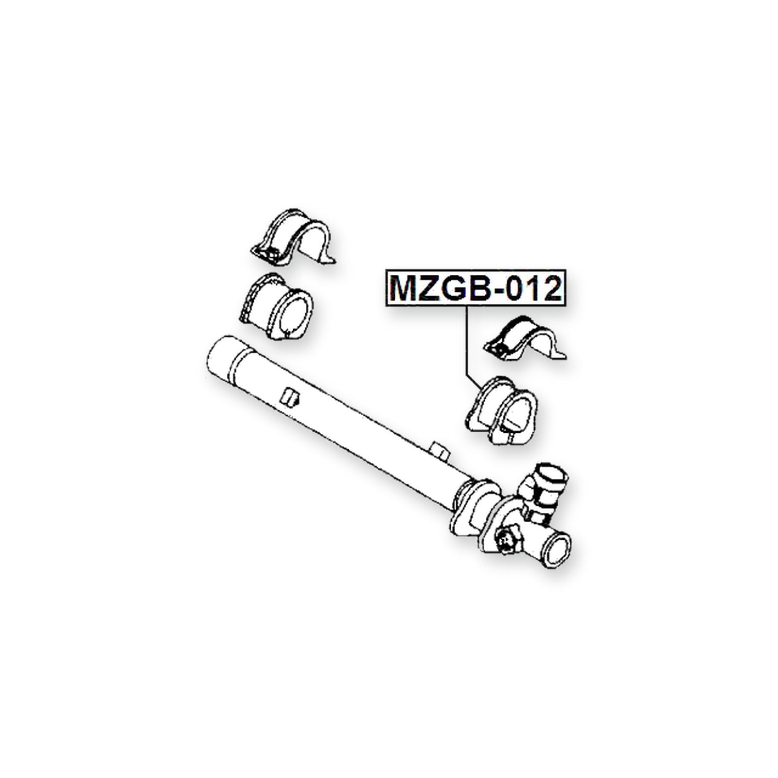Mazda Mpv Lv Grommet Steering Rack Housing