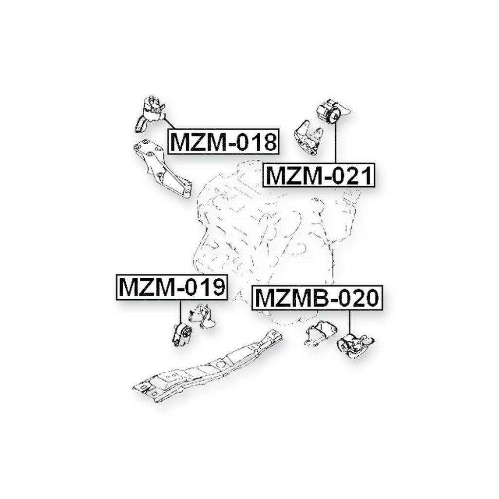 Mazda Mpv Lw Rear Engine Mount